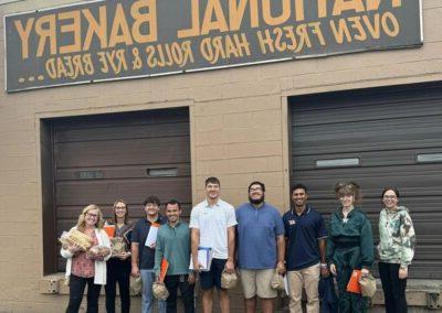 Business students tour local companies